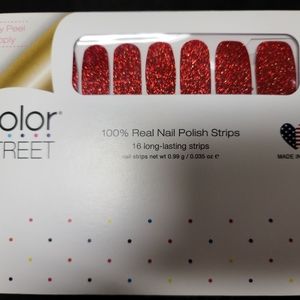 Color Street Nail Strips A-Lister Glitter Red